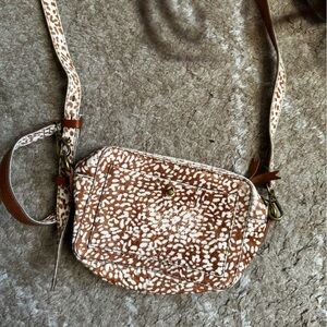 Madewell Brown and Cream western Crossbody Bag